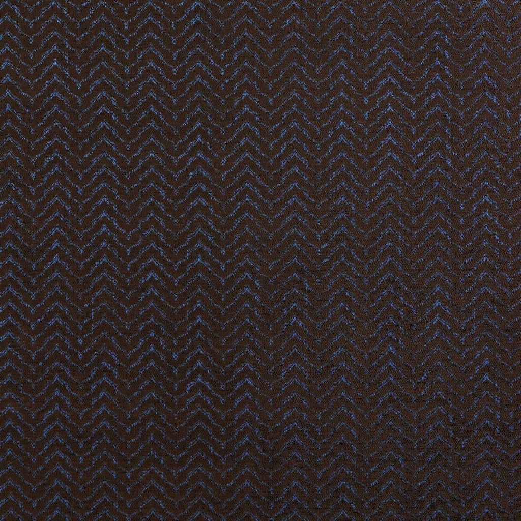 Samples and Purchasing available for Sella - Azul/Chocola Brown By Gaston Y Daniela | Lorenzo Castillo Ii |Herringbone/Tweed Texture Upholstery Chenille at Designer Wallcoverings and Fabrics