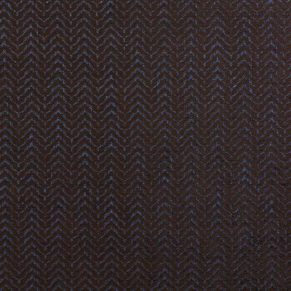 Samples and Purchasing available for Sella - Azul/Chocola Brown By Gaston Y Daniela | Lorenzo Castillo Ii |Herringbone/Tweed Texture Upholstery Chenille at Designer Wallcoverings and Fabrics