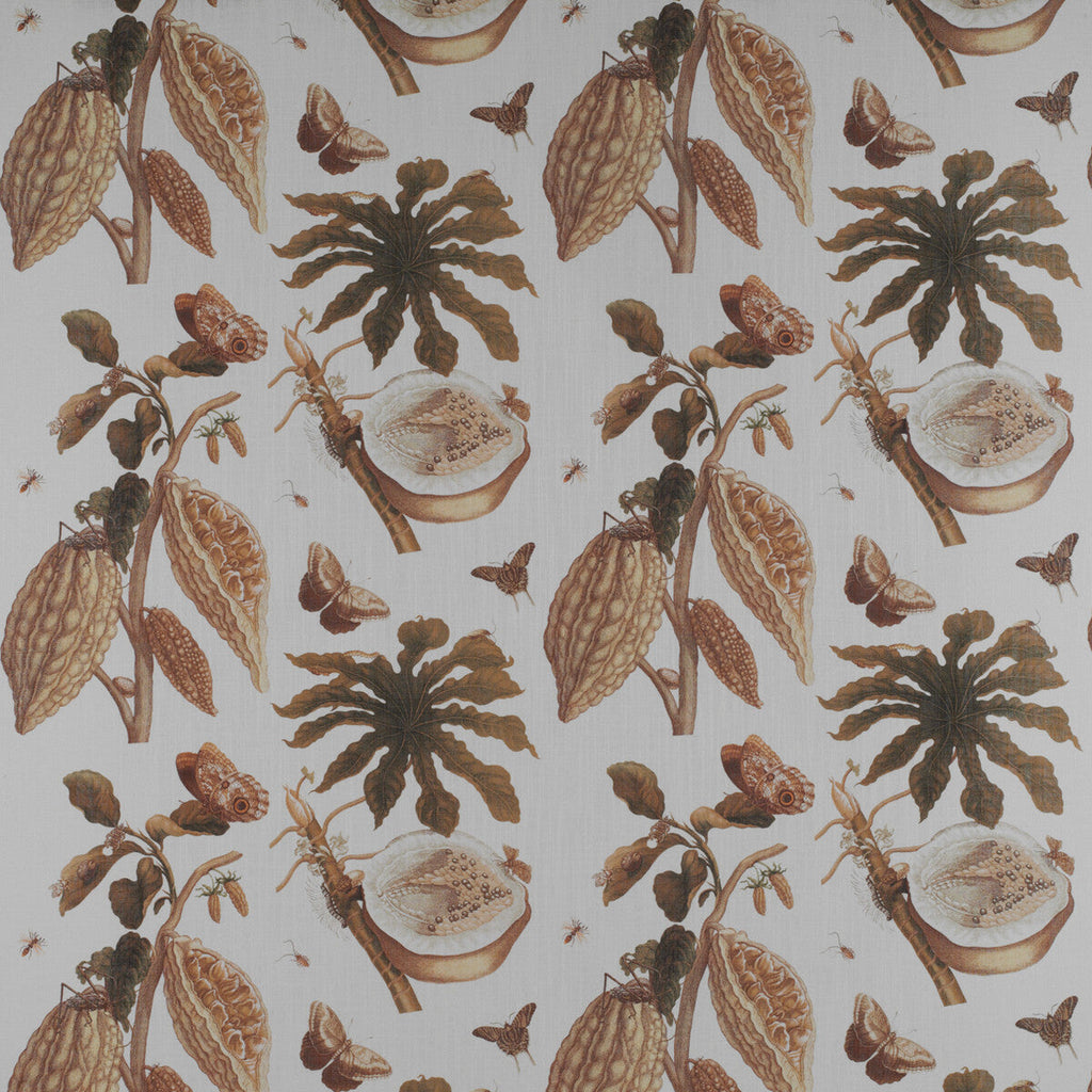 Samples and Purchasing available for Retiro - Ocre Orange By Gaston Y Daniela | Madrid |Botanical & Floral  Multipurpose Print at Designer Wallcoverings and Fabrics