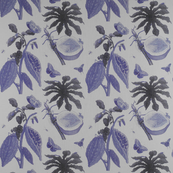 Samples and Purchasing available for Retiro - Azul Blue By Gaston Y Daniela | Madrid |Botanical & Floral  Multipurpose Print at Designer Wallcoverings and Fabrics