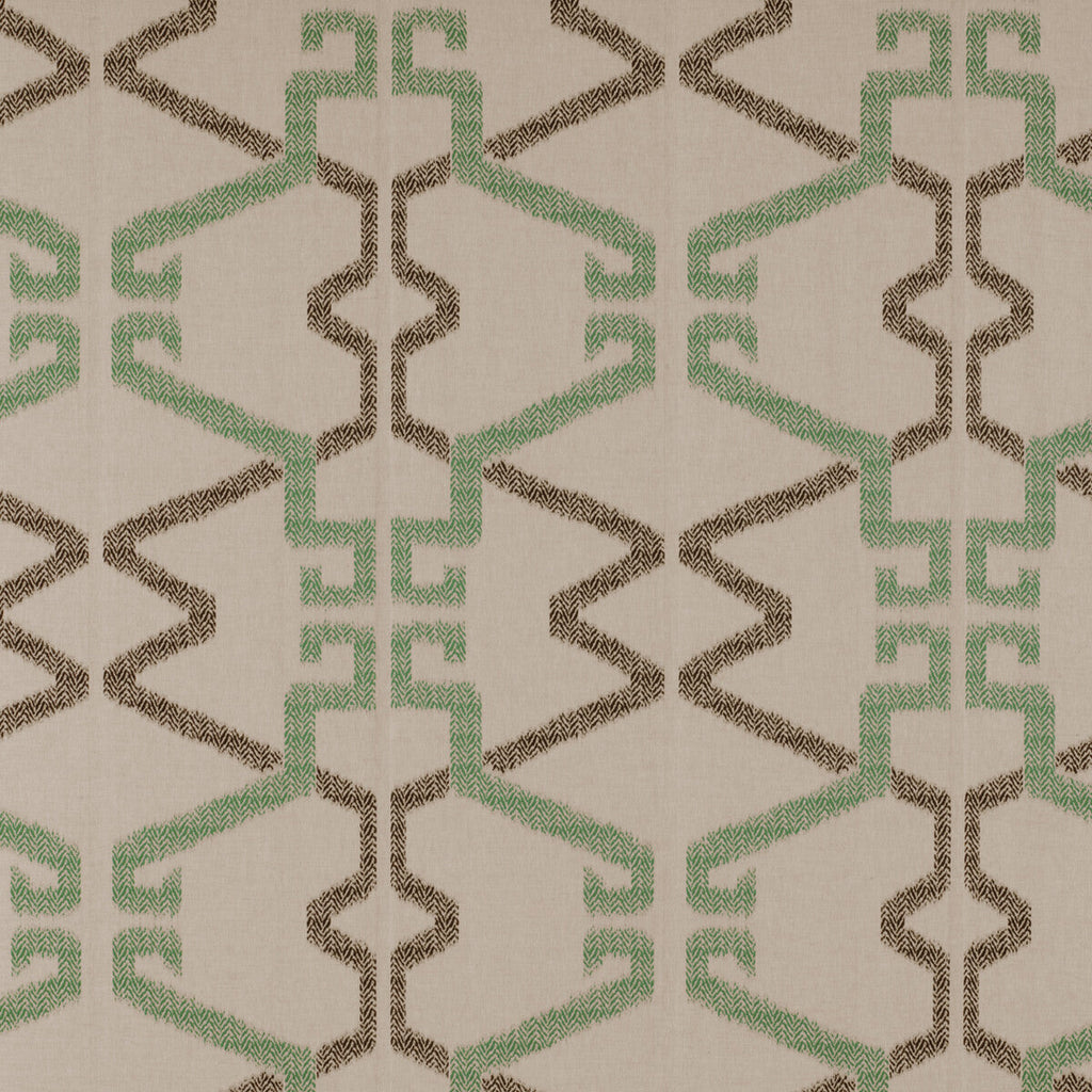 Samples and Purchasing available for Caprera - Onyx/Verde Multi By Gaston Y Daniela | Tierras |  Drapery  at Designer Wallcoverings and Fabrics