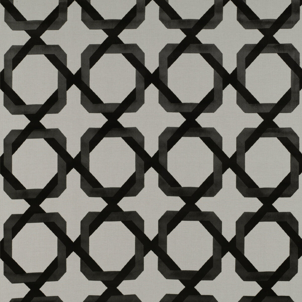 Samples and Purchasing available for Galliano - Blanco/Onyx Black By Gaston Y Daniela | Tierras |Modern Geometric Upholstery Weave at Designer Wallcoverings and Fabrics