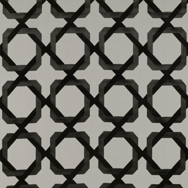 Samples and Purchasing available for Galliano - Blanco/Onyx Black By Gaston Y Daniela | Tierras |Modern Geometric Upholstery Weave at Designer Wallcoverings and Fabrics