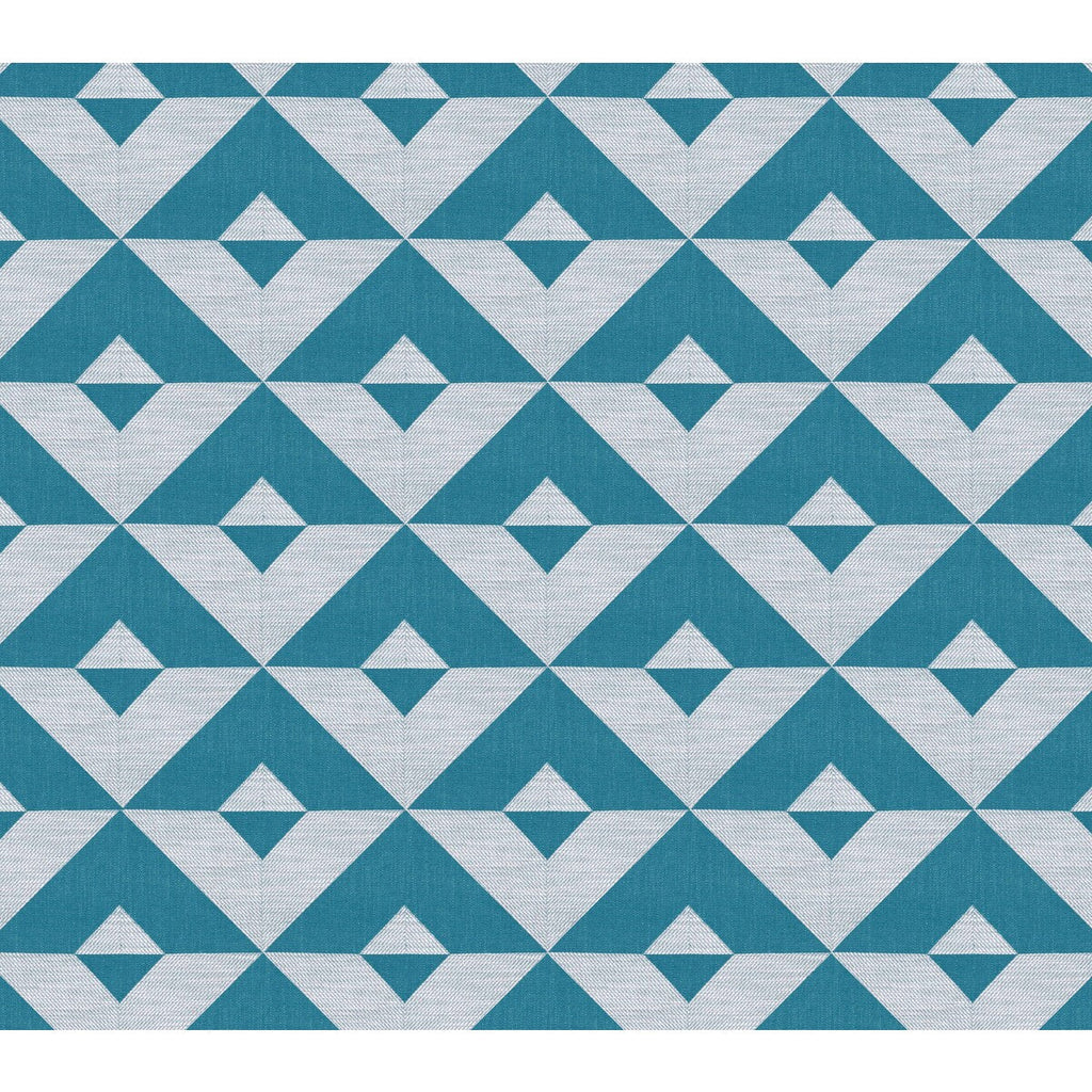 Samples and Purchasing available for Kenia - Oceano Turquoise By Gaston Y Daniela | Gaston Africalia |Modern Geometric Upholstery Weave at Designer Wallcoverings and Fabrics