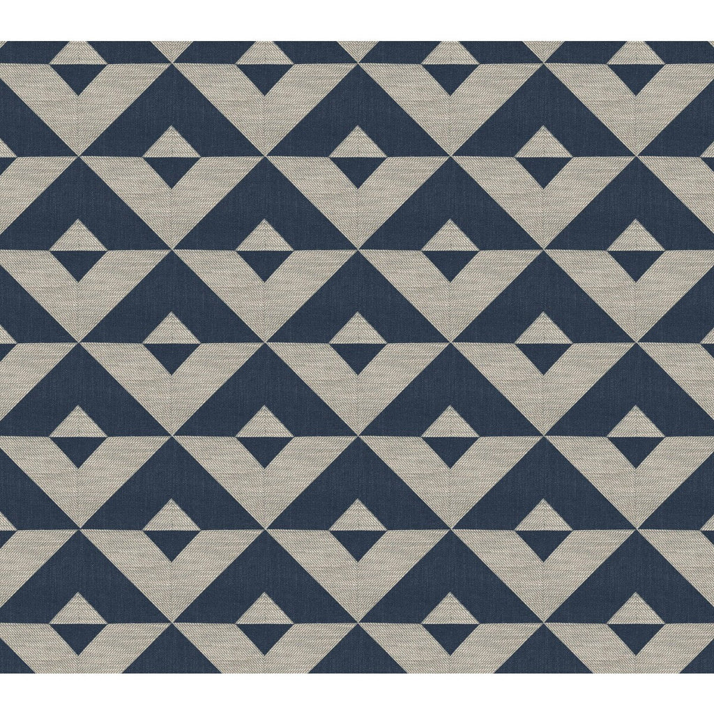 Samples and Purchasing available for Kenia - Azul Oscuro Indigo By Gaston Y Daniela | Gaston Africalia |Modern Geometric Upholstery Weave at Designer Wallcoverings and Fabrics