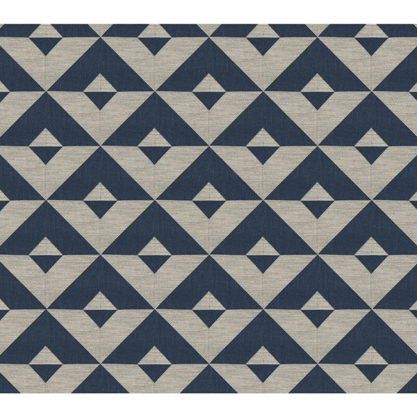 Samples and Purchasing available for Kenia - Azul Oscuro Indigo By Gaston Y Daniela | Gaston Africalia |Modern Geometric Upholstery Weave at Designer Wallcoverings and Fabrics