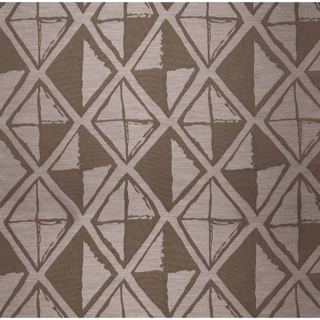 Samples and Purchasing available for Namibia - Marron Brown By Gaston Y Daniela | Gaston Africalia |Global Geometric Upholstery  at Designer Wallcoverings and Fabrics