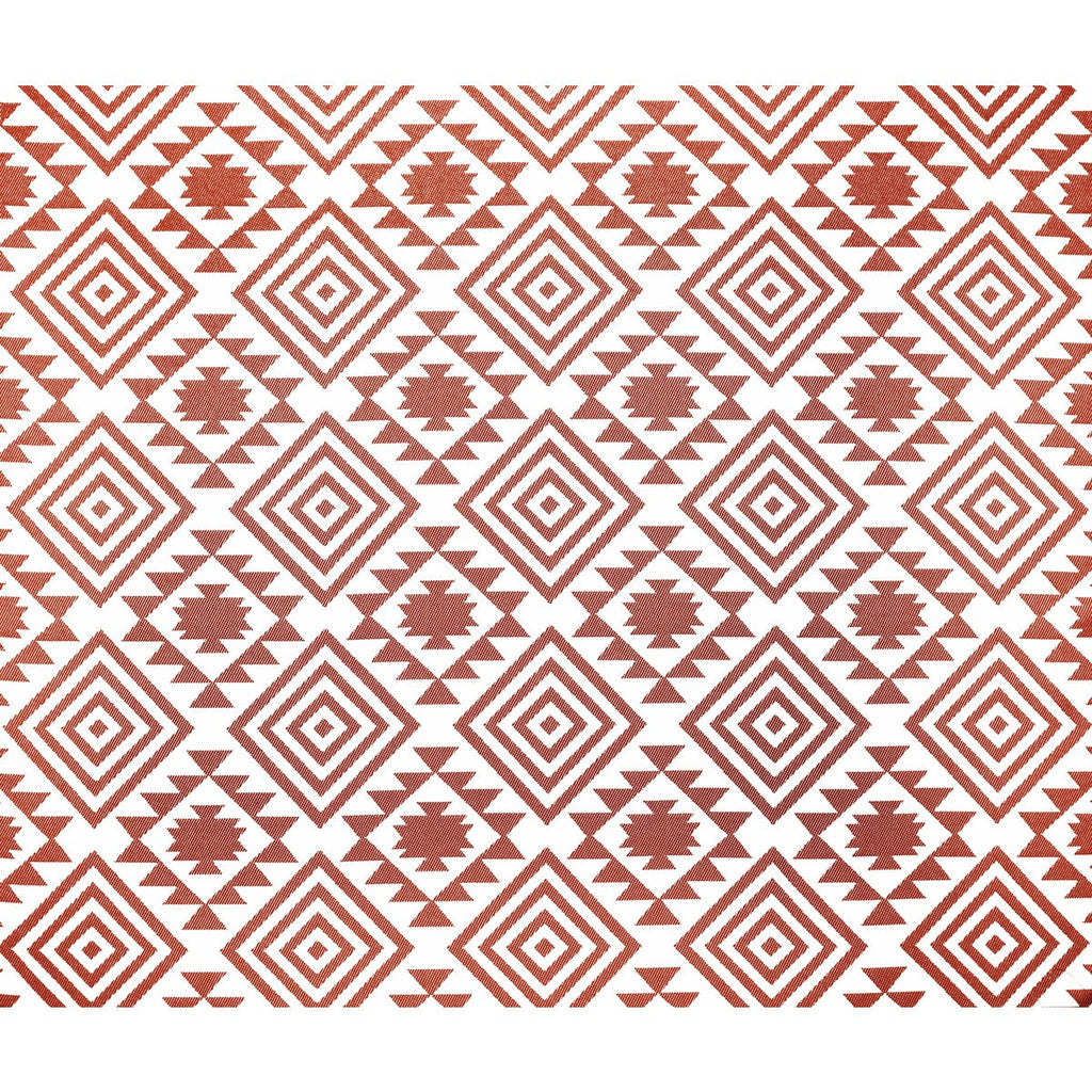 Samples and Purchasing available for Ava - Rojo White By Gaston Y Daniela | Gaston Africalia |Global Ikat/Southwest/Kilims Upholstery Indoor / Outdoor at Designer Wallcoverings and Fabrics