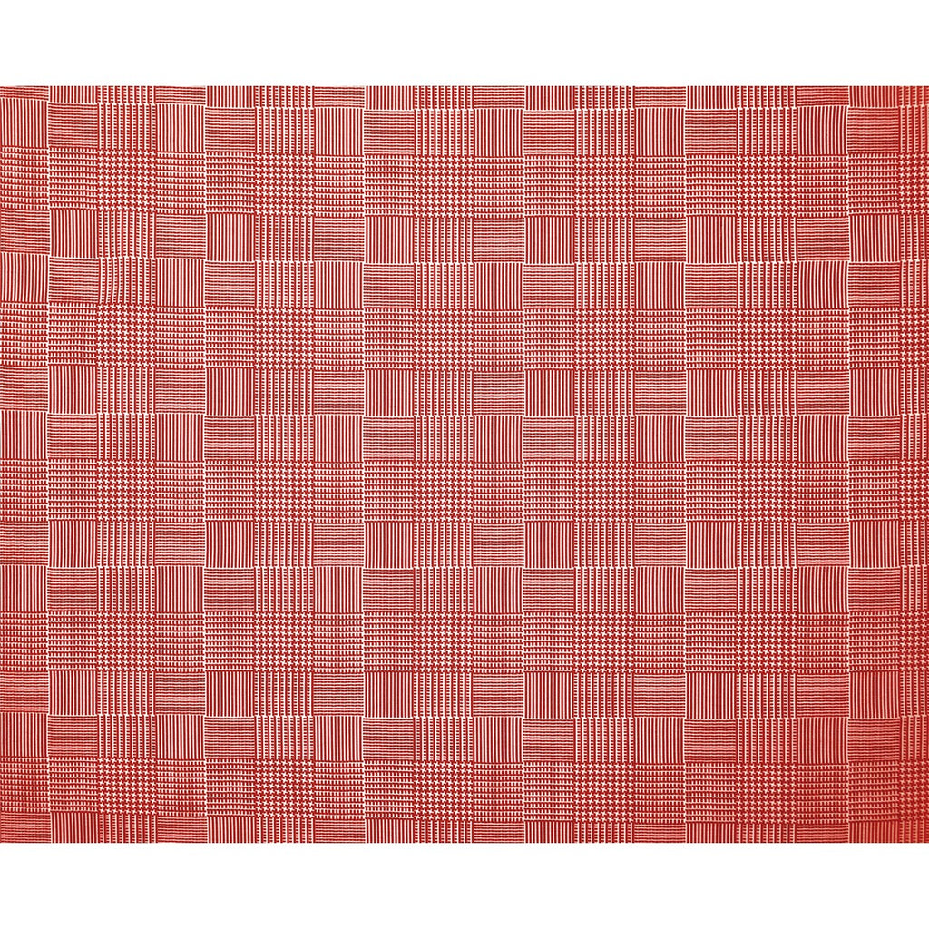 Samples and Purchasing available for Blixen - Rojo Red By Gaston Y Daniela | Gaston Africalia |Geometric Texture Upholstery Embroidery at Designer Wallcoverings and Fabrics