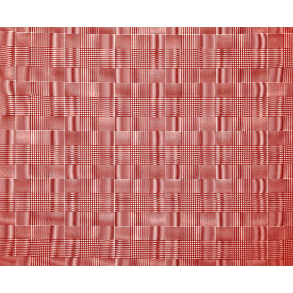 Samples and Purchasing available for Blixen - Rojo Red By Gaston Y Daniela | Gaston Africalia |Geometric Texture Upholstery Embroidery at Designer Wallcoverings and Fabrics