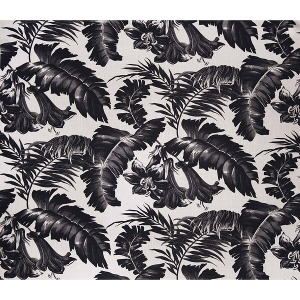 Samples and Purchasing available for Plantation - Black  Black By Gaston Y Daniela | Gaston Africalia |Botanical & Floral  Multipurpose Print at Designer Wallcoverings and Fabrics