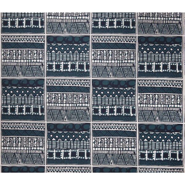 Samples and Purchasing available for Suajili - Azul Petrole Teal By Gaston Y Daniela | Gaston Africalia |Global Ikat/Southwest/Kilims Multipurpose Print at Designer Wallcoverings and Fabrics