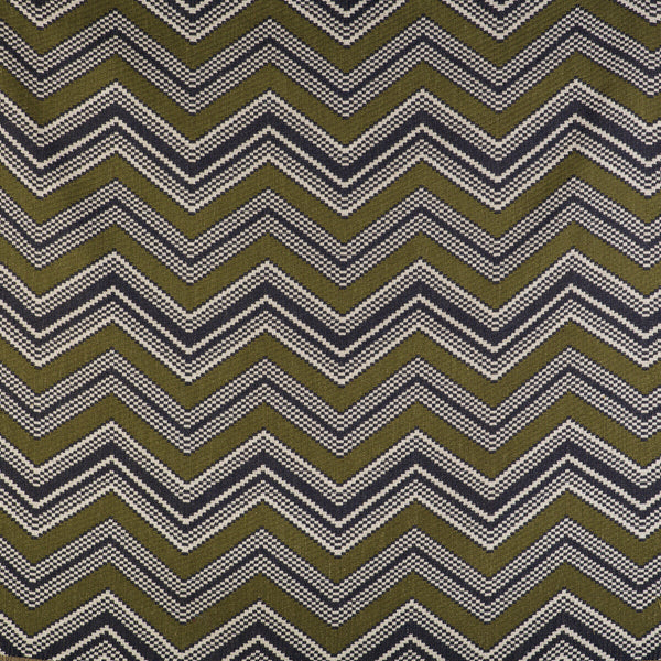 Samples and Purchasing available for Zig Zag - Verde/Navy Beige By Gaston Y Daniela | Gaston Libreria |Global Ikat/Southwest/Kilims Upholstery  at Designer Wallcoverings and Fabrics