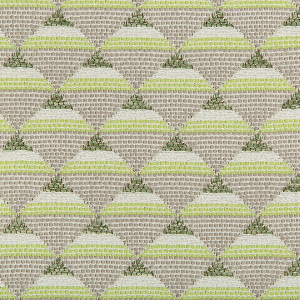 Samples and Purchasing available for Piramides - Verde White By Gaston Y Daniela | Gaston Libreria |Geometric Small Scale Upholstery Indoor / Outdoor at Designer Wallcoverings and Fabrics