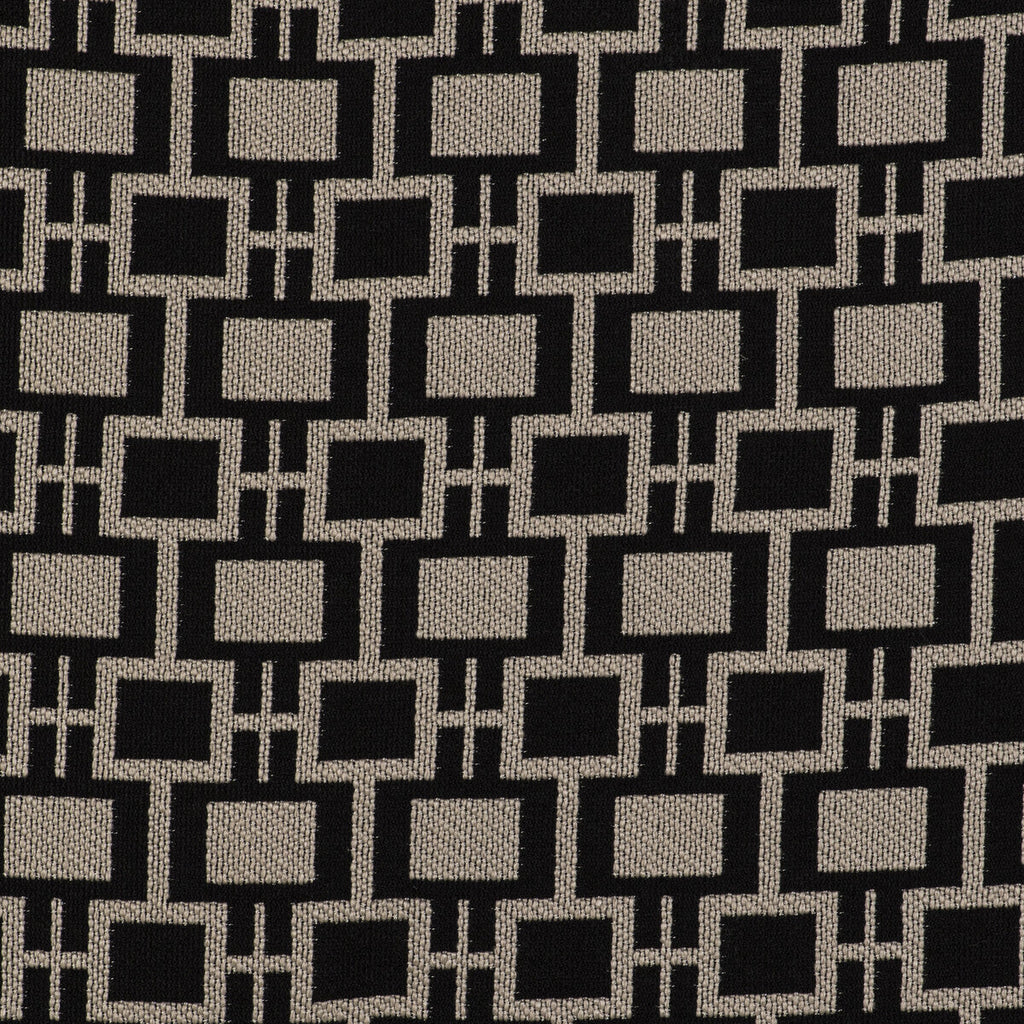 Samples and Purchasing available for Series - Lino/Negro Beige By Gaston Y Daniela | Gaston Libreria |Geometric Small Scale Upholstery Indoor / Outdoor at Designer Wallcoverings and Fabrics