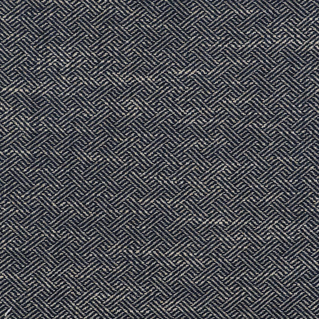 Samples and Purchasing available for Enea - Navy Neutral By Gaston Y Daniela | Gaston Libreria |Lattice/Scrollwork Small Scale Upholstery Weave at Designer Wallcoverings and Fabrics