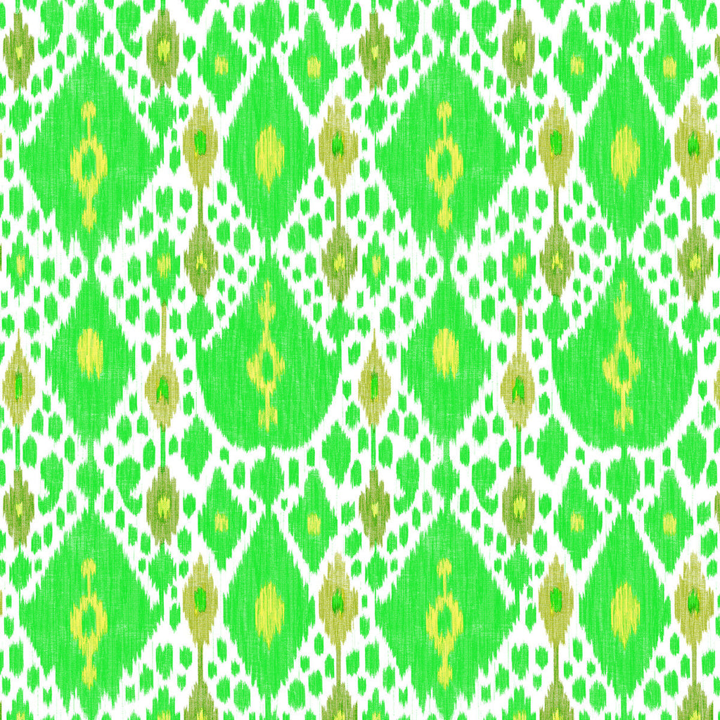 Samples and Purchasing available for Ikat - Verde Ivory By Gaston Y Daniela | Gaston Libreria |Ikat/Southwest/Kilims  Multipurpose Print at Designer Wallcoverings and Fabrics