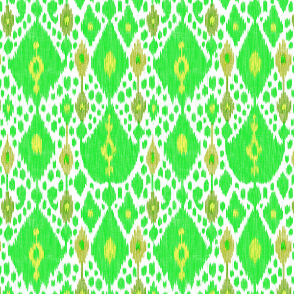 Samples and Purchasing available for Ikat - Verde Ivory By Gaston Y Daniela | Gaston Libreria |Ikat/Southwest/Kilims  Multipurpose Print at Designer Wallcoverings and Fabrics