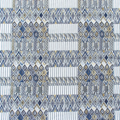 Samples and Purchasing available for Huipil - Marron White By Gaston Y Daniela | Gaston Nuevo Mundo |Ikat/Southwest/Kilims Stripes Drapery Embroidery at Designer Wallcoverings and Fabrics