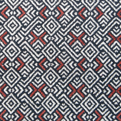 Samples and Purchasing available for Inca - Rojo White By Gaston Y Daniela | Gaston Nuevo Mundo |Modern Geometric Upholstery  at Designer Wallcoverings and Fabrics