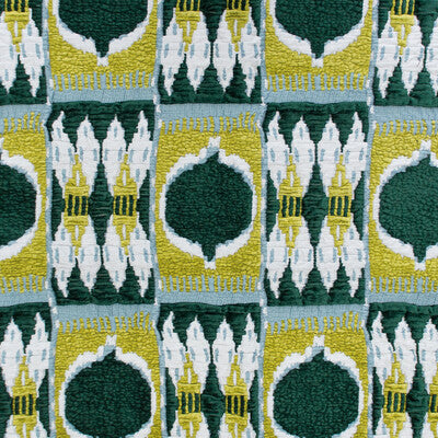 Samples and Purchasing available for Cuzco - Verde Emerald By Gaston Y Daniela | Gaston Nuevo Mundo | Ikat/Southwest/Kilims Upholstery Matelasse at Designer Wallcoverings and Fabrics