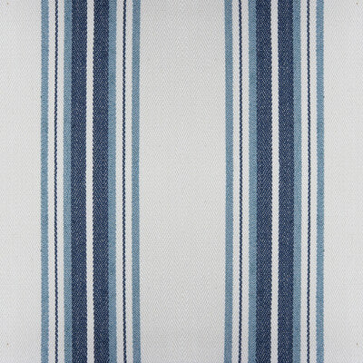 Samples and Purchasing available for Nueva York - Azul White By Gaston Y Daniela | Gaston Luis Bustamante | Stripes Multipurpose  at Designer Wallcoverings and Fabrics