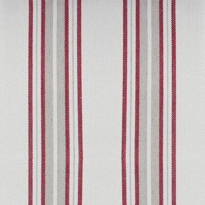 Samples and Purchasing available for Nueva York - Rojo White By Gaston Y Daniela | Gaston Luis Bustamante | Stripes Multipurpose  at Designer Wallcoverings and Fabrics