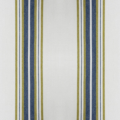 Samples and Purchasing available for Nueva York - Verde/Navy White By Gaston Y Daniela | Gaston Luis Bustamante | Stripes Multipurpose  at Designer Wallcoverings and Fabrics