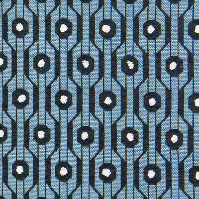 Samples and Purchasing available for Almirante - Azul Blue By Gaston Y Daniela | Gaston Nuevo Mundo |Modern Geometric Upholstery  at Designer Wallcoverings and Fabrics