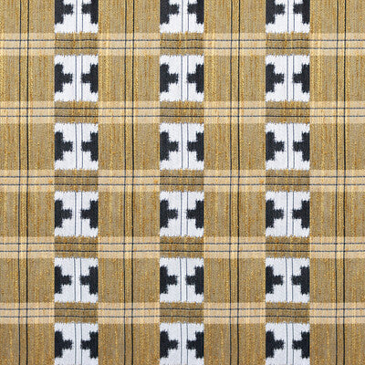 Samples and Purchasing available for Takara - Oro Yellow By Gaston Y Daniela | Gaston Japon |Geometric Plaid / Check Upholstery  at Designer Wallcoverings and Fabrics