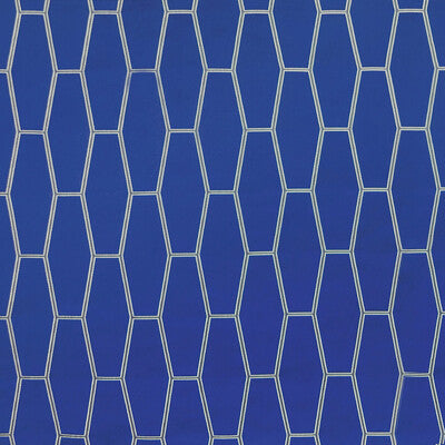 Samples and Purchasing available for Mai - Azul Blue By Gaston Y Daniela | Gaston Japon |Geometric  Upholstery  at Designer Wallcoverings and Fabrics