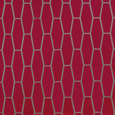 Samples and Purchasing available for Mai - Rojo Red By Gaston Y Daniela | Gaston Japon |Geometric  Upholstery  at Designer Wallcoverings and Fabrics