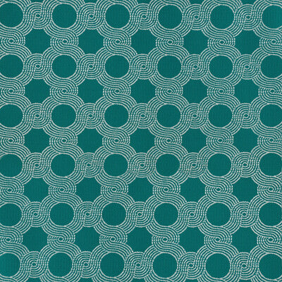 Samples and Purchasing available for Nohara - Azul Teal By Gaston Y Daniela | Gaston Japon |Geometric Small Scale Upholstery  at Designer Wallcoverings and Fabrics