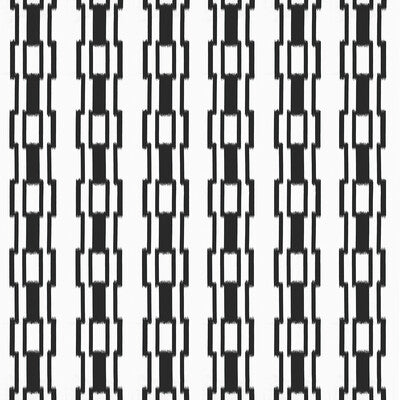 Samples and Purchasing available for Sakiko - Onyx Black By Gaston Y Daniela | Gaston Japon |Geometric Stripes Multipurpose Print at Designer Wallcoverings and Fabrics