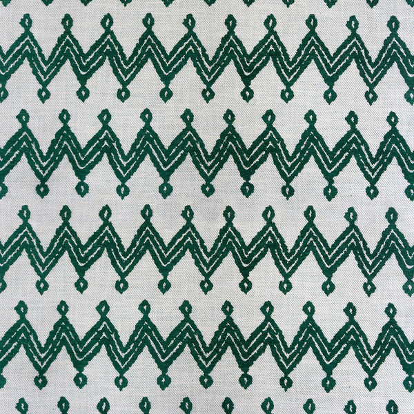 Samples and Purchasing available for Navajo - Verde Green By Gaston Y Daniela | Gaston Rio Grande |Flamestitch Geometric Upholstery  at Designer Wallcoverings and Fabrics