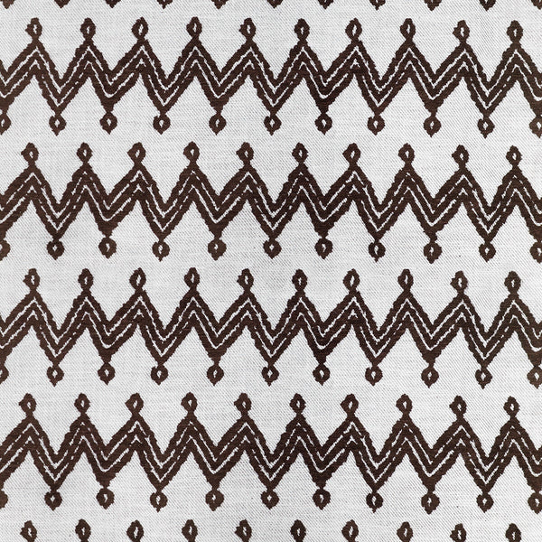 Samples and Purchasing available for Navajo - Chocolate Brown By Gaston Y Daniela | Gaston Rio Grande |Flamestitch Geometric Upholstery  at Designer Wallcoverings and Fabrics