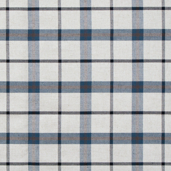 Samples and Purchasing available for Ventura - Azul Blue By Gaston Y Daniela | Gaston Rio Grande | Plaid / Check Upholstery  at Designer Wallcoverings and Fabrics