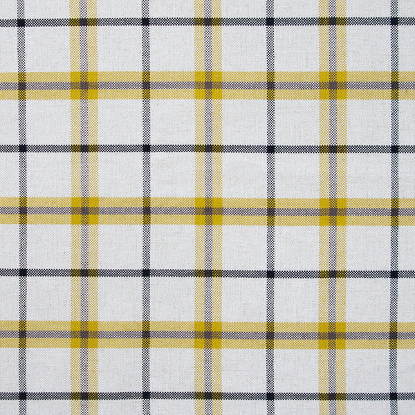 Samples and Purchasing available for Ventura - Amarillo Yellow By Gaston Y Daniela | Gaston Rio Grande | Plaid / Check Upholstery  at Designer Wallcoverings and Fabrics