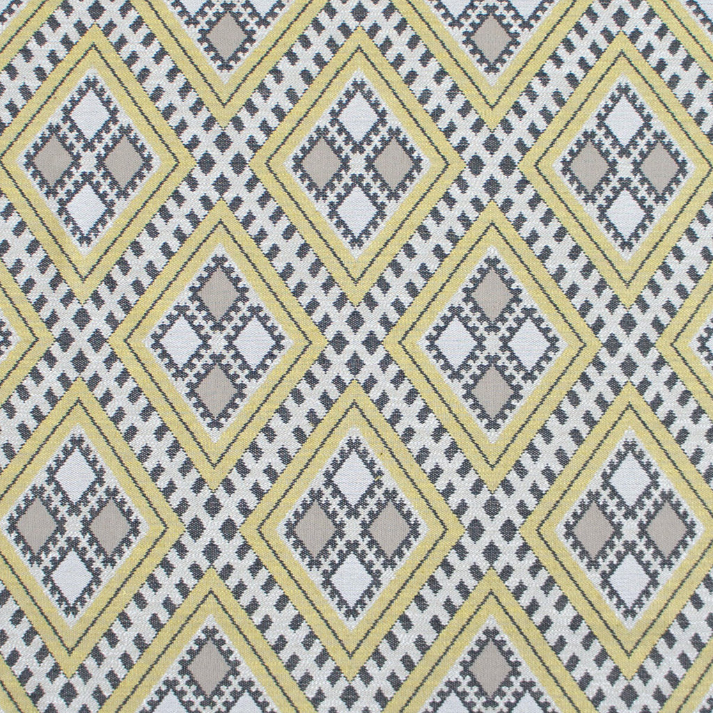 Samples and Purchasing available for Chihuahua - Amarillo Yellow By Gaston Y Daniela | Gaston Rio Grande |Diamond Geometric Upholstery  at Designer Wallcoverings and Fabrics