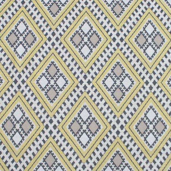 Samples and Purchasing available for Chihuahua - Amarillo Yellow By Gaston Y Daniela | Gaston Rio Grande |Diamond Geometric Upholstery  at Designer Wallcoverings and Fabrics