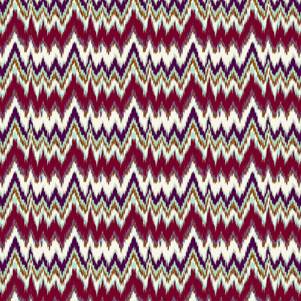 Samples and Purchasing available for Cala Figuera - Berenjena/Verde Burgundy By Gaston Y Daniela | Gaston Maiorica |Ikat/Southwest/Kilims  Multipurpose Print at Designer Wallcoverings and Fabrics