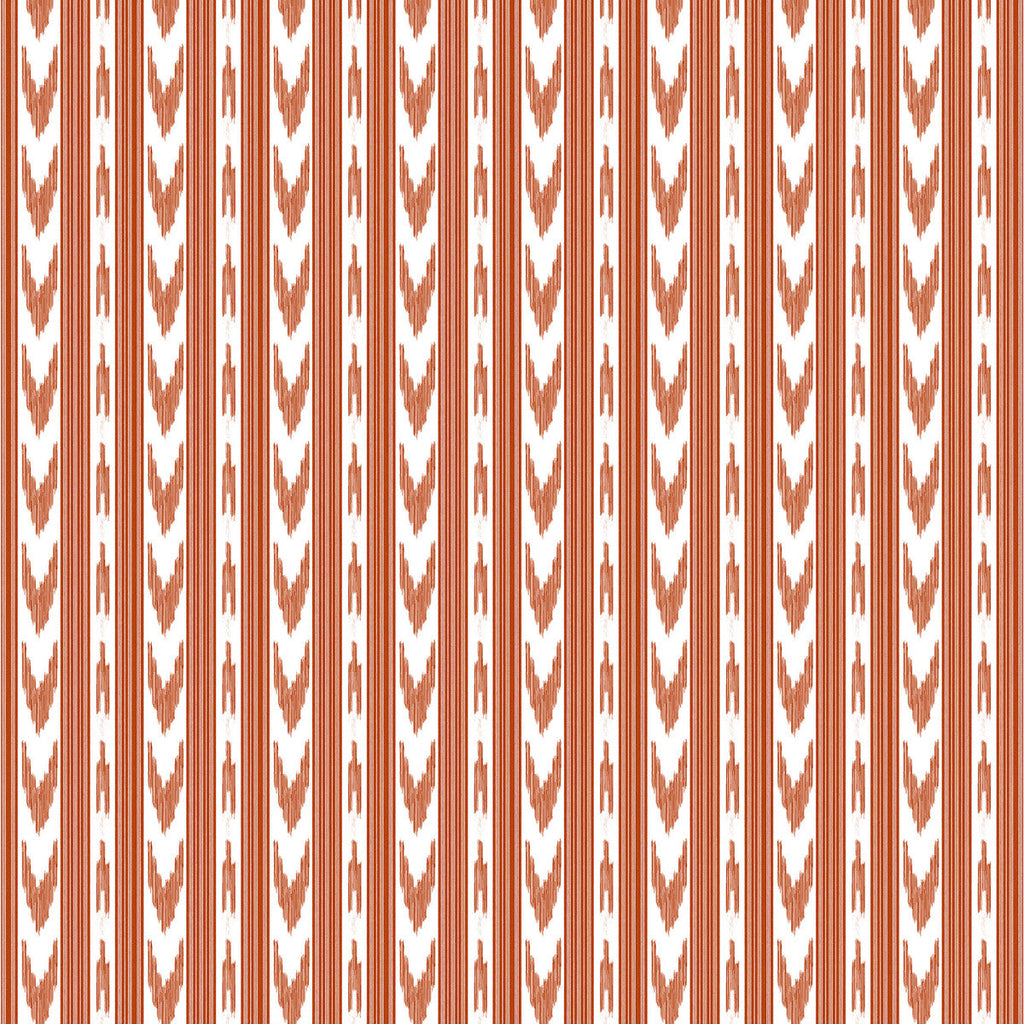 Samples and Purchasing available for Cala Pi - Teja Orange By Gaston Y Daniela | Gaston Maiorica |Ikat/Southwest/Kilims Stripes Multipurpose Print at Designer Wallcoverings and Fabrics