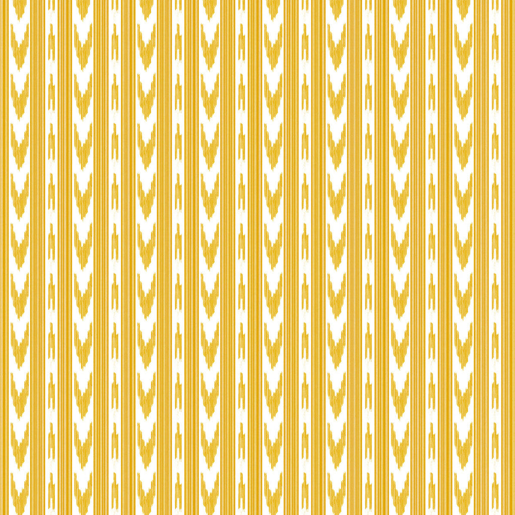 Samples and Purchasing available for Cala Pi - Ocre Yellow By Gaston Y Daniela | Gaston Maiorica |Ikat/Southwest/Kilims Stripes Multipurpose Print at Designer Wallcoverings and Fabrics