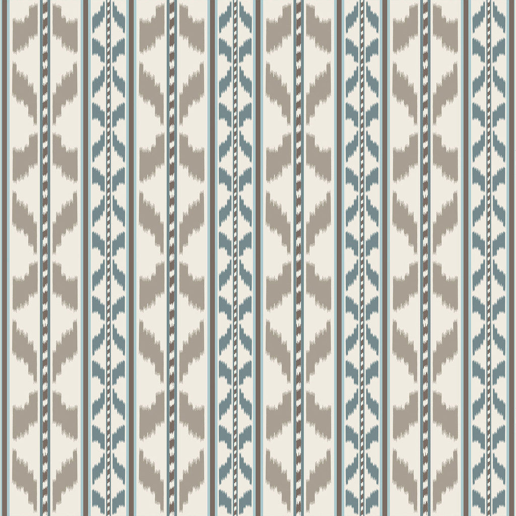 Samples and Purchasing available for Cala Petita - Piedra Azul Taupe By Gaston Y Daniela | Gaston Maiorica |Stripes  Drapery Print at Designer Wallcoverings and Fabrics