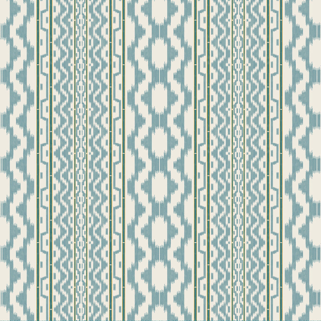 Samples and Purchasing available for Cala Murada - Azul Blue By Gaston Y Daniela | Gaston Maiorica |Stripes  Drapery Print at Designer Wallcoverings and Fabrics