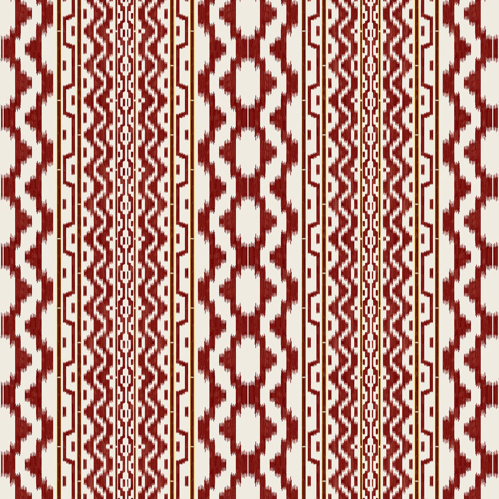 Samples and Purchasing available for Cala Murada - Burdeos Red By Gaston Y Daniela | Gaston Maiorica |Stripes  Drapery Print at Designer Wallcoverings and Fabrics