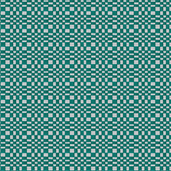 Samples and Purchasing available for Santa Eulalia - Turquesa Teal By Gaston Y Daniela | Gaston Maiorica |Check/Houndstooth Geometric Upholstery Chenille at Designer Wallcoverings and Fabrics