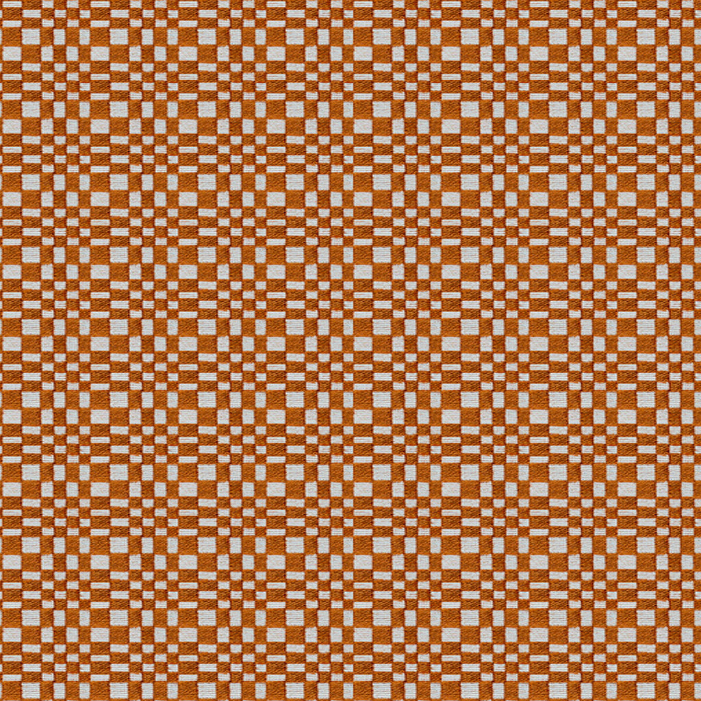 Samples and Purchasing available for Santa Eulalia - Teja Orange By Gaston Y Daniela | Gaston Maiorica |Check/Houndstooth Geometric Upholstery Chenille at Designer Wallcoverings and Fabrics