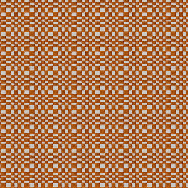 Samples and Purchasing available for Santa Eulalia - Teja Orange By Gaston Y Daniela | Gaston Maiorica |Check/Houndstooth Geometric Upholstery Chenille at Designer Wallcoverings and Fabrics