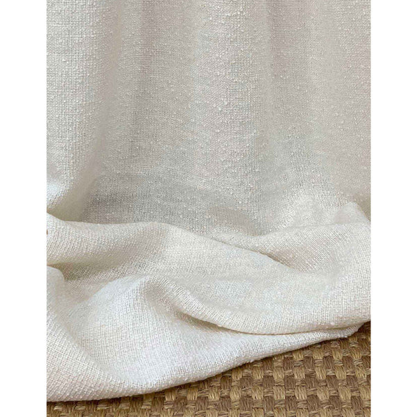 Samples and Purchasing available for Tetis Blanco - 1 White By Gaston Y Daniela | Gaston Y Daniela Marco Polo |Solid Texture Drapery  at Designer Wallcoverings and Fabrics